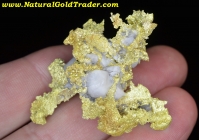59.85 Gm. Mariposa CA. Gold & Quartz Specimen