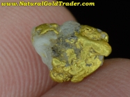 .94 Gram Natural CA. Gold & Quartz Specimen