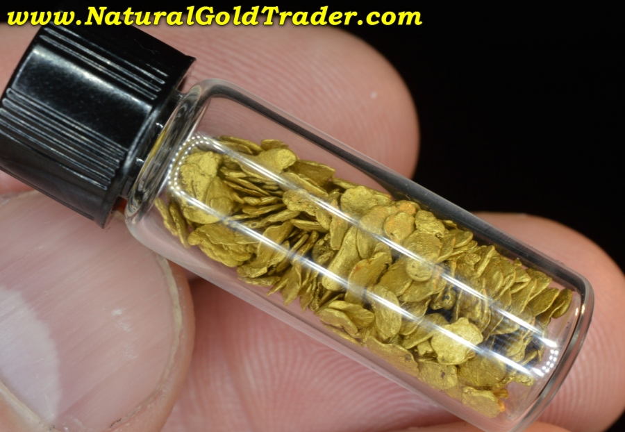 8.52 Grams #12 Mesh Eastern Oregon Placer Gold Flakes
