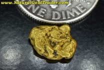 1.01 G. Fortymile Alaska Natural Gold Nugget