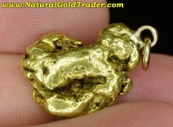 10.98 Gram Natural AK. Gold Nugget Pendant