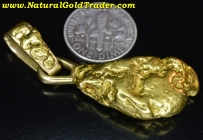 25.28 Gram California Gold Nuggets Pendant