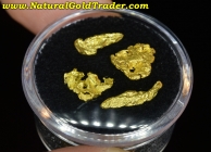 1.59 Grams (4) Alaska Natural Gold Specimens
