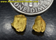1.30 Grams (2) Sonora Mexico Gold Nuggets