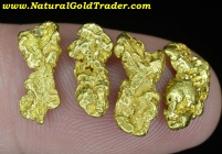 4.80 Gm. (4) Very Pure Alaska Gold Nuggets