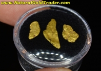 1.71 G. (3) Angels Camp California Gold Nuggets