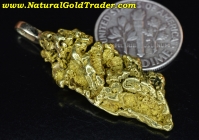 6.78 G. Natural Alaska Gold Nugget Pendant