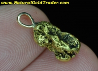 2.75 G. Natural Alaska Gold Nugget Pendant