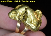 25.35 Gram California Large Gold Nugget Ring