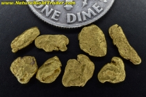 1.69 Grams (8) California Placer Gold Nuggets