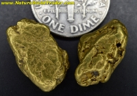 10.67 Grams (2) Alaska Placer Gold Nuggets