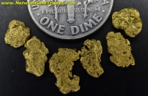 1.62 Grams (6) Alaska Placer Gold Nuggets