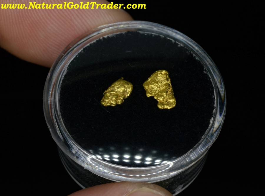 .65 Grams (2) Dahlonega Gold Nuggets