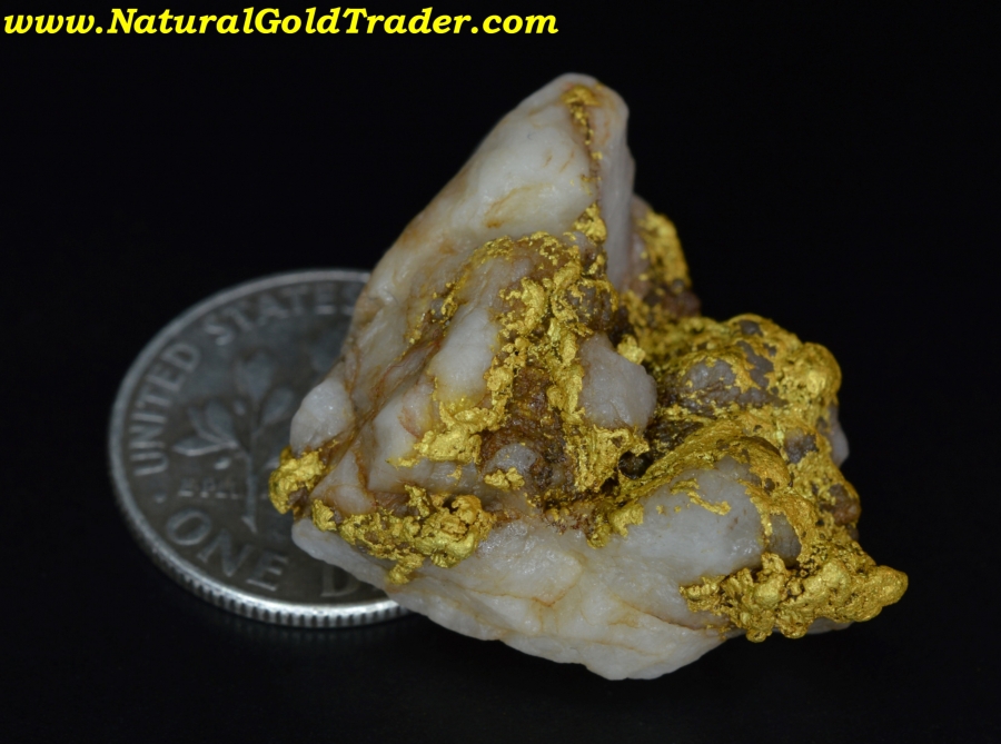 10.37 Gram Kingman Arizona Gold & Quartz Specimen