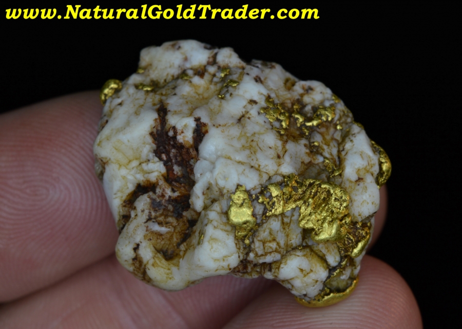 25.76 Gram Natural Alaskan Gold & Quartz Specimen