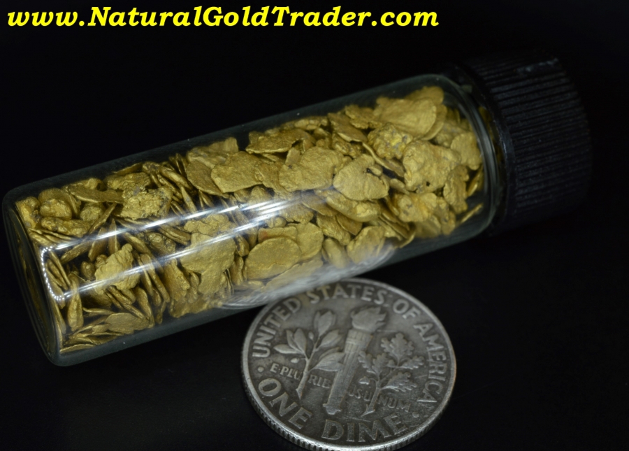 1 Ozt. 31.1 Grams of Idaho Panhandle Gold Flakes