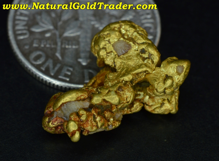 4.05 Gram Murray Idaho Gold Specimen with Quartz