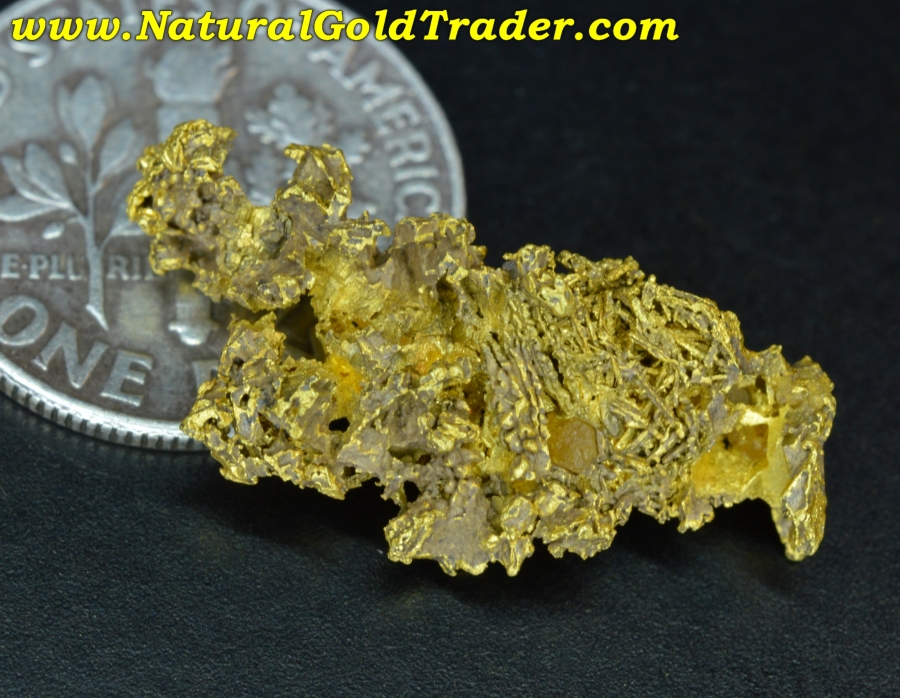 3.08 Gram Latrobe California Crystallized Gold Specimen
