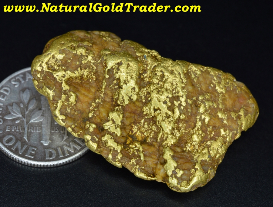 24.53 Gram Murray Idaho Natural Gold Nugget with Quartz