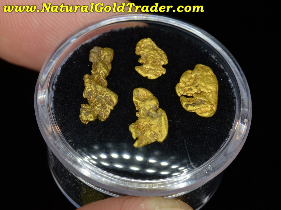 1.95 Grams (4) Alaskan Chunky Gold Nuggets