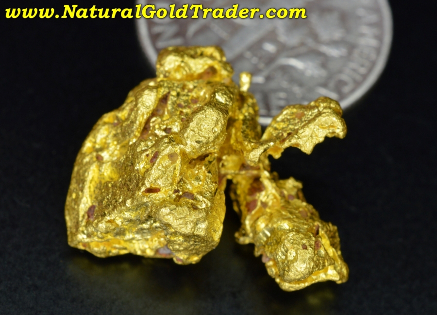 10.49 Gram Alta Floresta Brazil Crystallized Gold Specimen