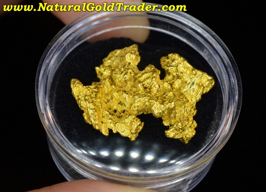 Gold Barren Miniatur Australian Gold Nugget 0.61 Grams Natural Native High Quality Naturgold Handgeschürft