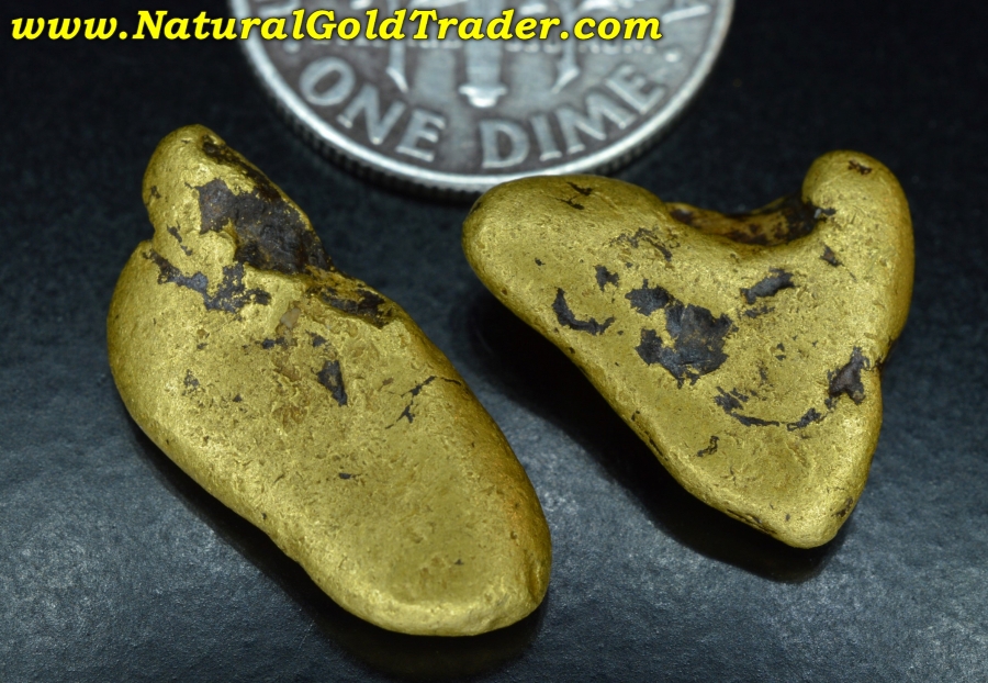 12.64 Grams (2) Klamath River Oregon Gold Nuggets