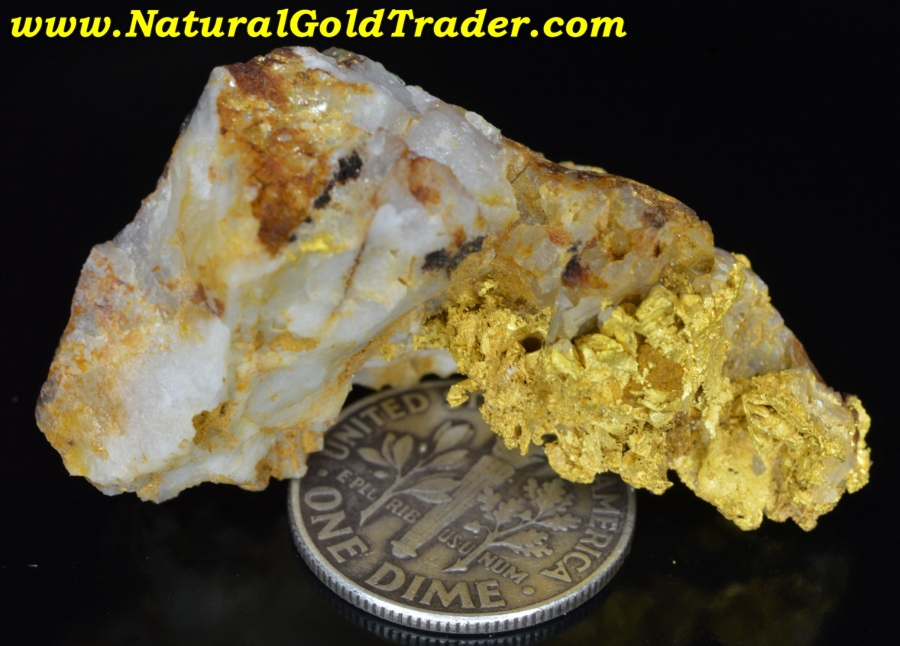 19.87 Gram El Dorado California Gold & Quartz Specimen