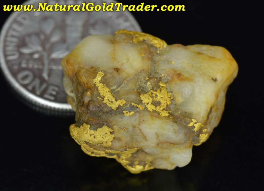 7.48 Gram Natural Folsom California Gold & Quartz Specimen