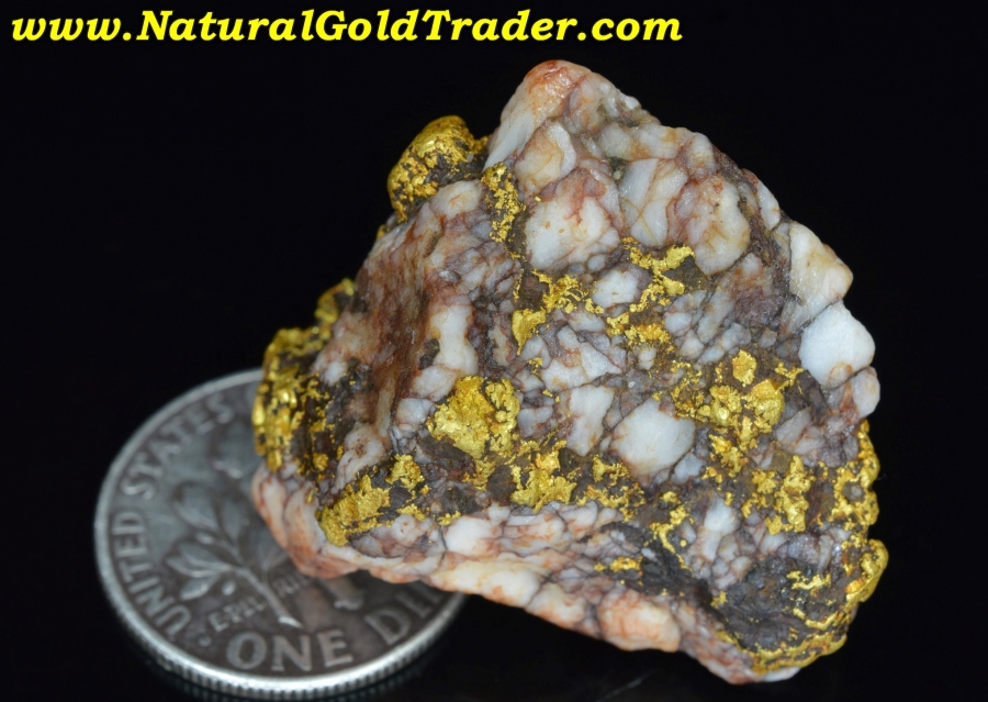 25.17 Gram Folsom California Gold & Quartz Specimen
